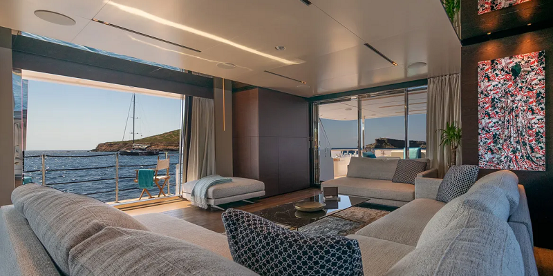 Navetta 33 ACQUA yacht saloon