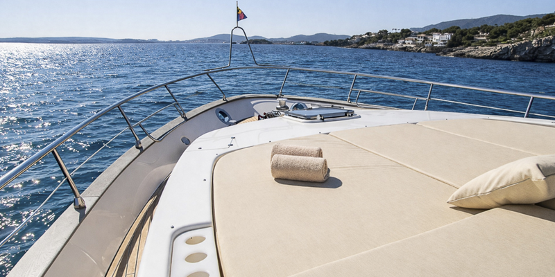 Astondoa_72_Lady_Elbaum_yacht_charter_mallorca_bow_sunbathing