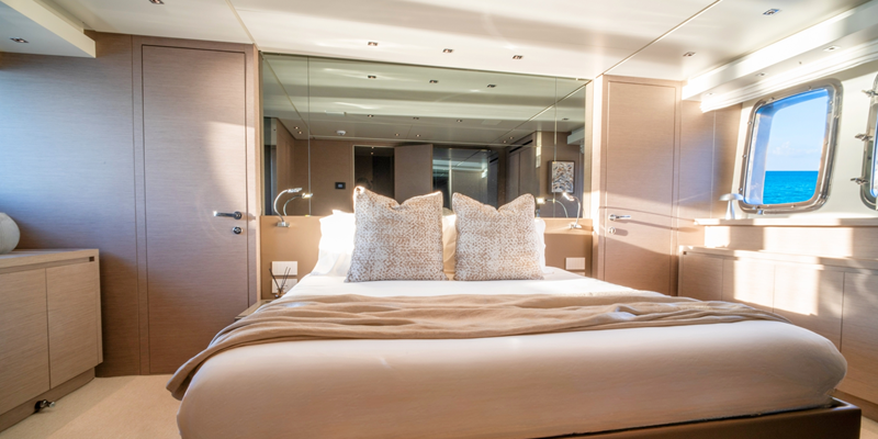 Aura I San Lorenzo yacht for charter Mallorca cabin