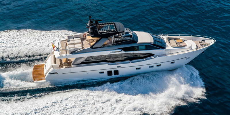 Aura I San Lorenzo yacht for charter Mallorca underway