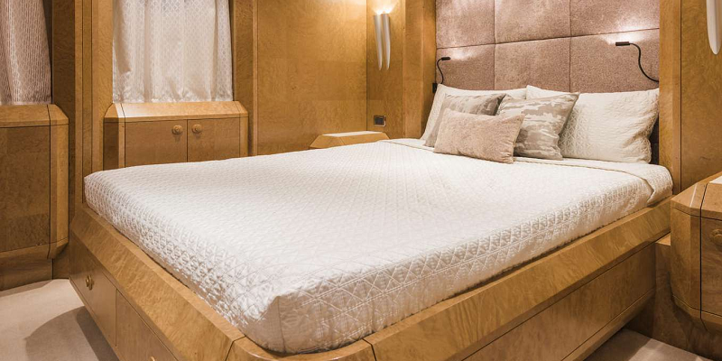 Cabin of charter yacht benita blue