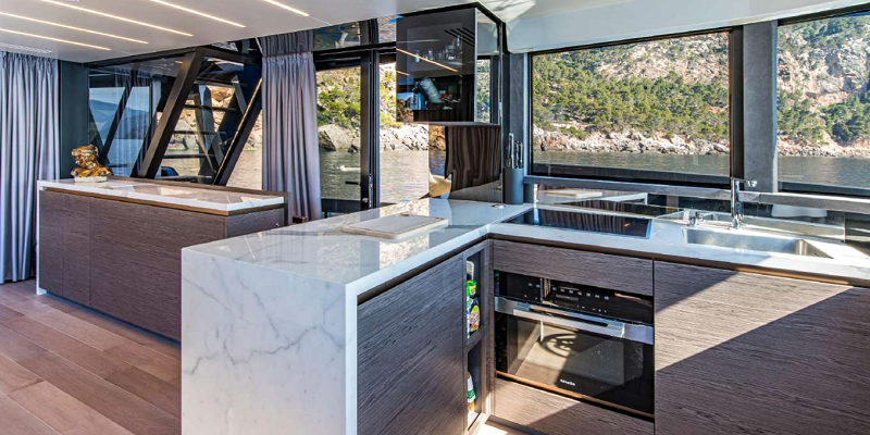 Explorer 62_Exterior View_yacht_charter_Mallorca_galley