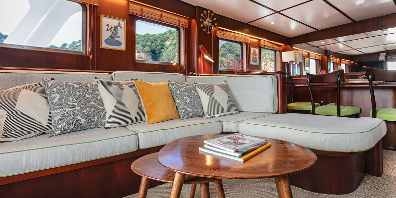 Fairmile Yacht Charter Alcudia Mallorca Classic Saloon