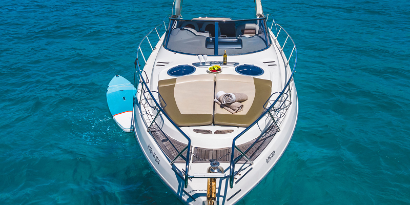 Gin Tonic aerial view boat charter Mallorca 2