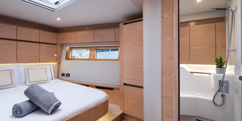 Hanse 675 Agarimo Six Exterior sailing yacht charter cabin