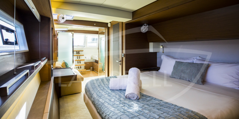 Spacious cabin on Lagoon 620 Lady Fiona