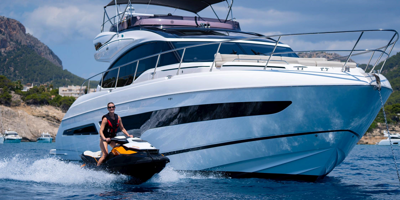 Princess_S66_The_Negotiator_Charter_Yacht_Mallorca_exterior_with_jetski