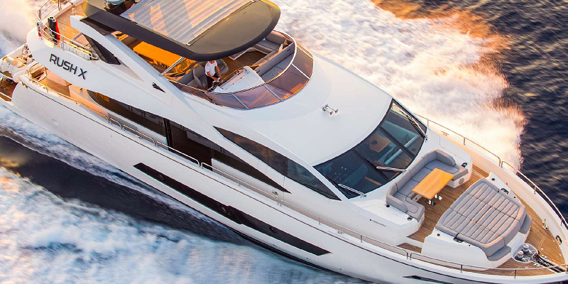 Sunseeker 86 Rush X exterior view