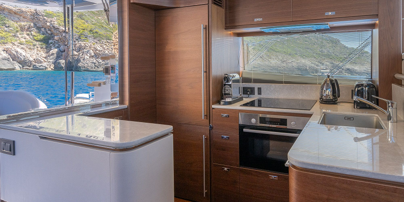 Galley on Yacht Seven